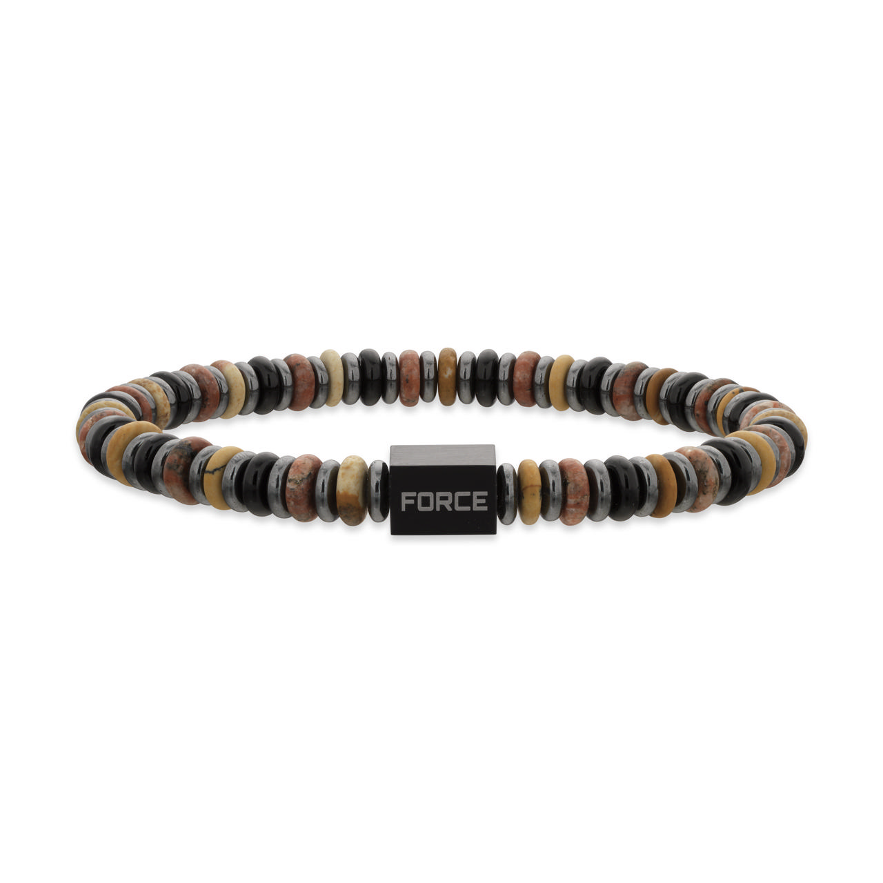 Force armbånd multi beads 19 cm