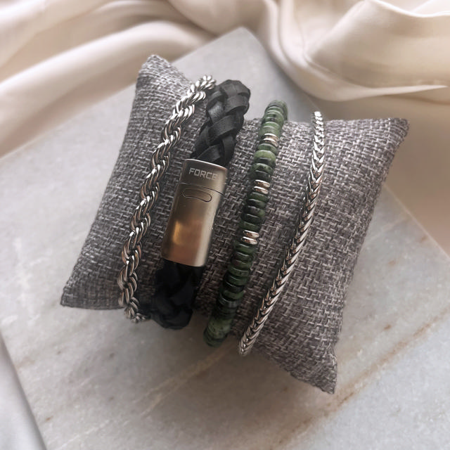 Force armbånd ruby zoisite 19+3 cm