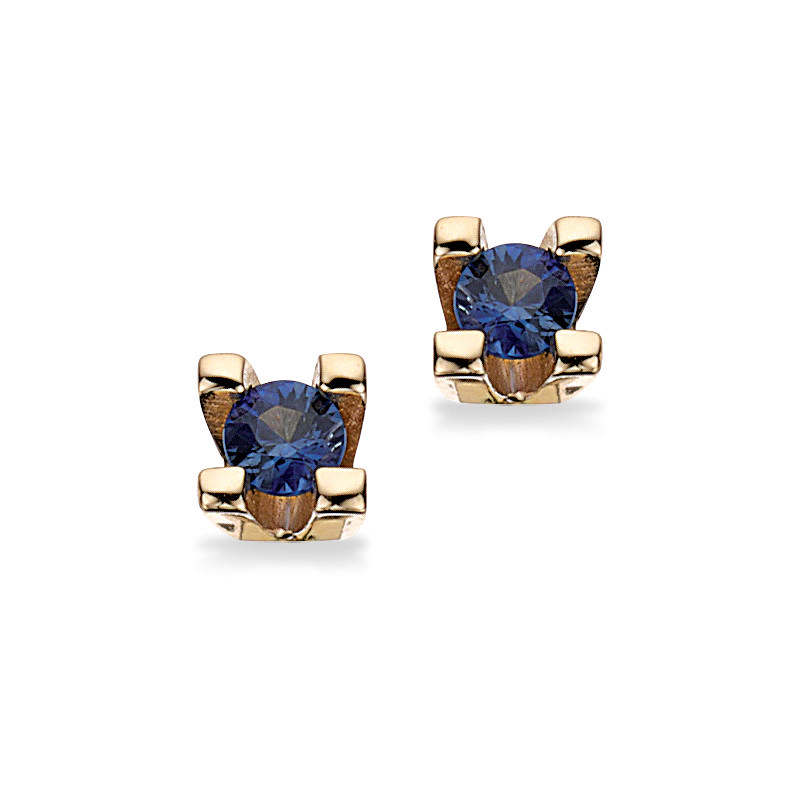 Earsticks sapphire 585 yell. 