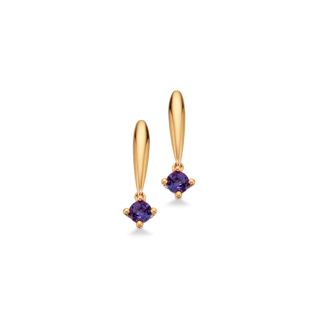 Earsticks amethyst 585 yell.