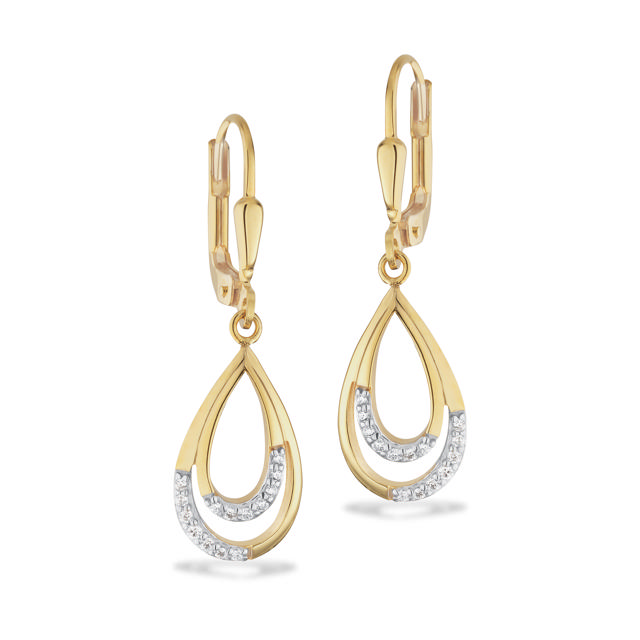 *Ørebøjler cubic zir. 8 kt.