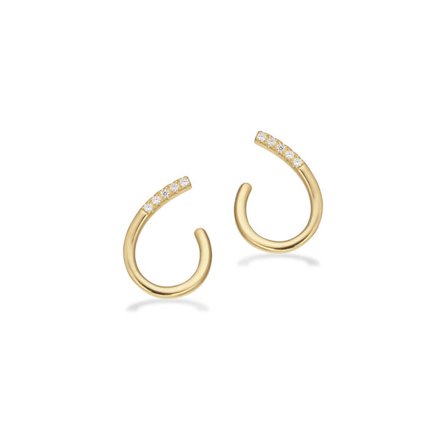 *Øreringe cubic zir. 8 kt.