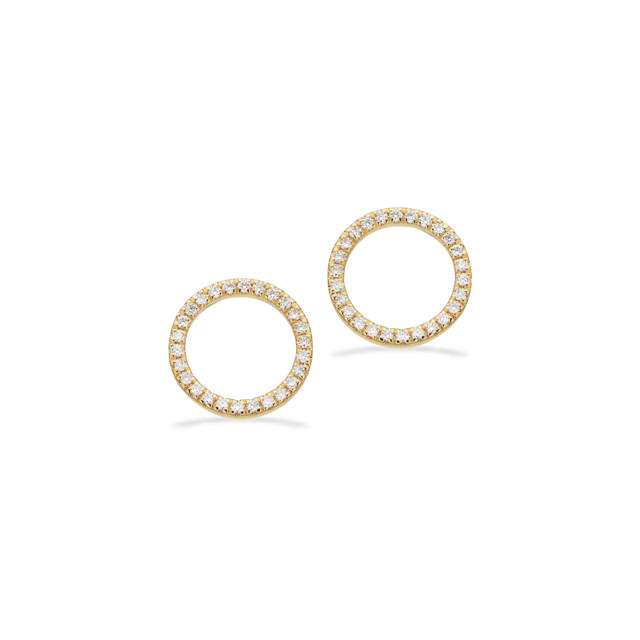 *Dazzling øreringe 0,18 H-W/SI 14 kt.