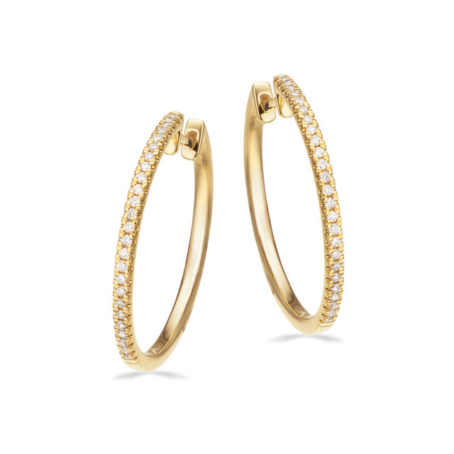 *Dazzling clip-creoler 20 mm 0,19 H-W/SI 14 kt.