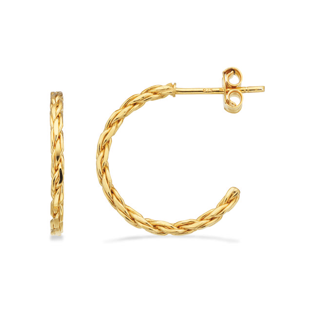 Hoops 925 goldplated