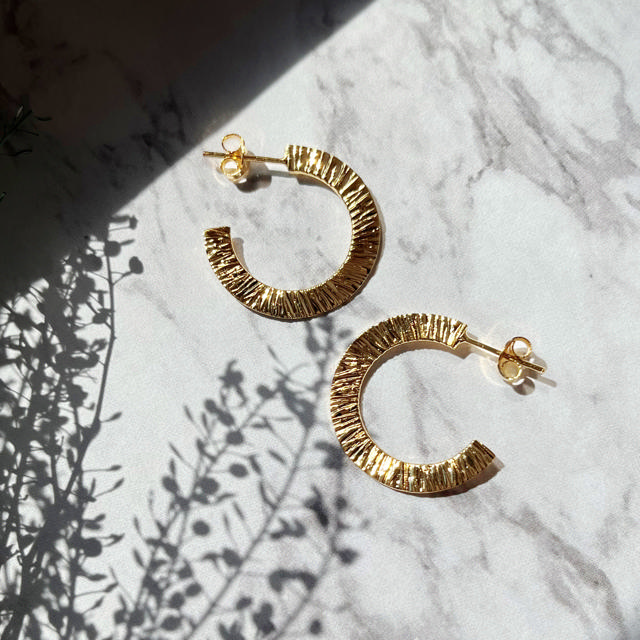 Hoops 925 goldplated