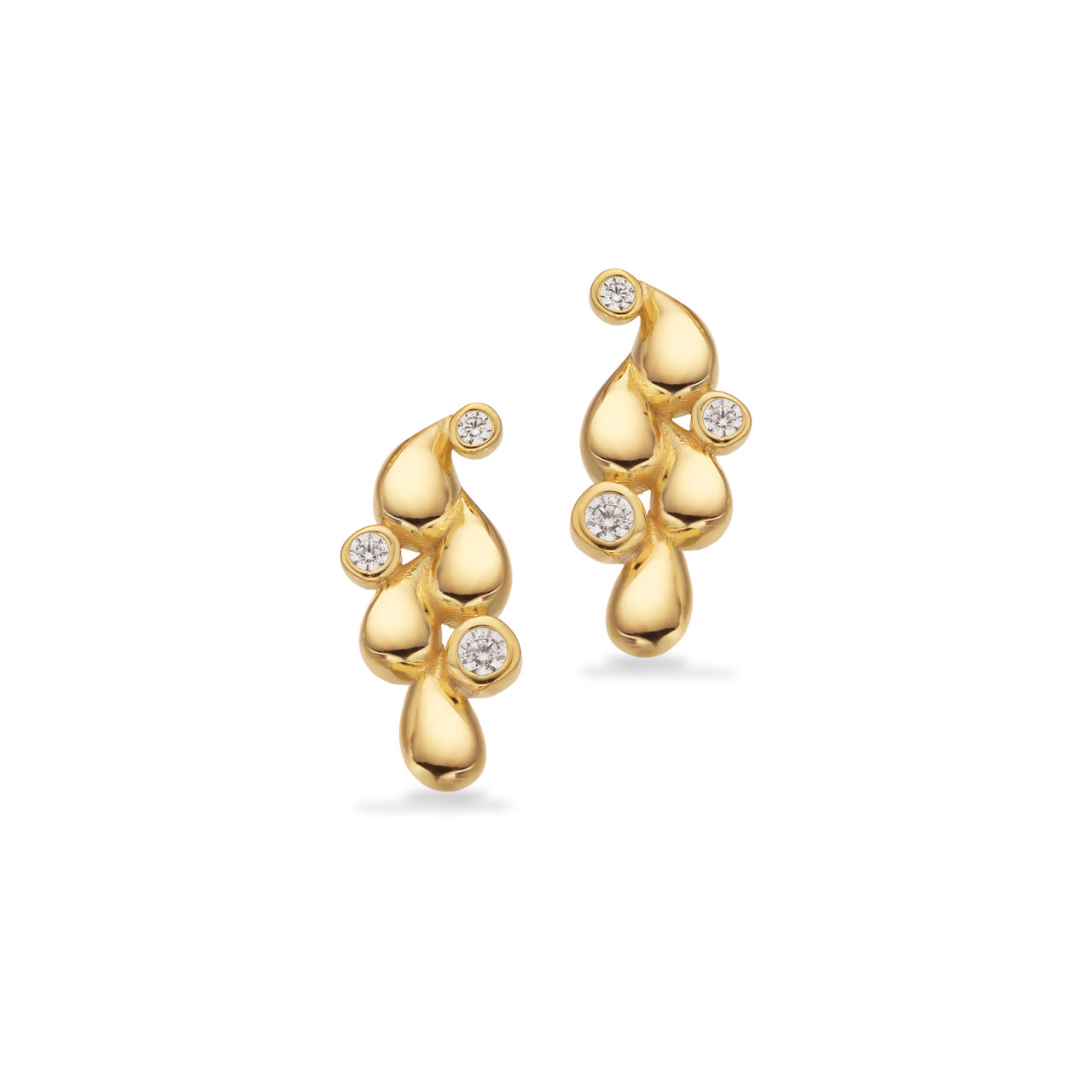 Earsticks 925 zir. 925 goldplated 