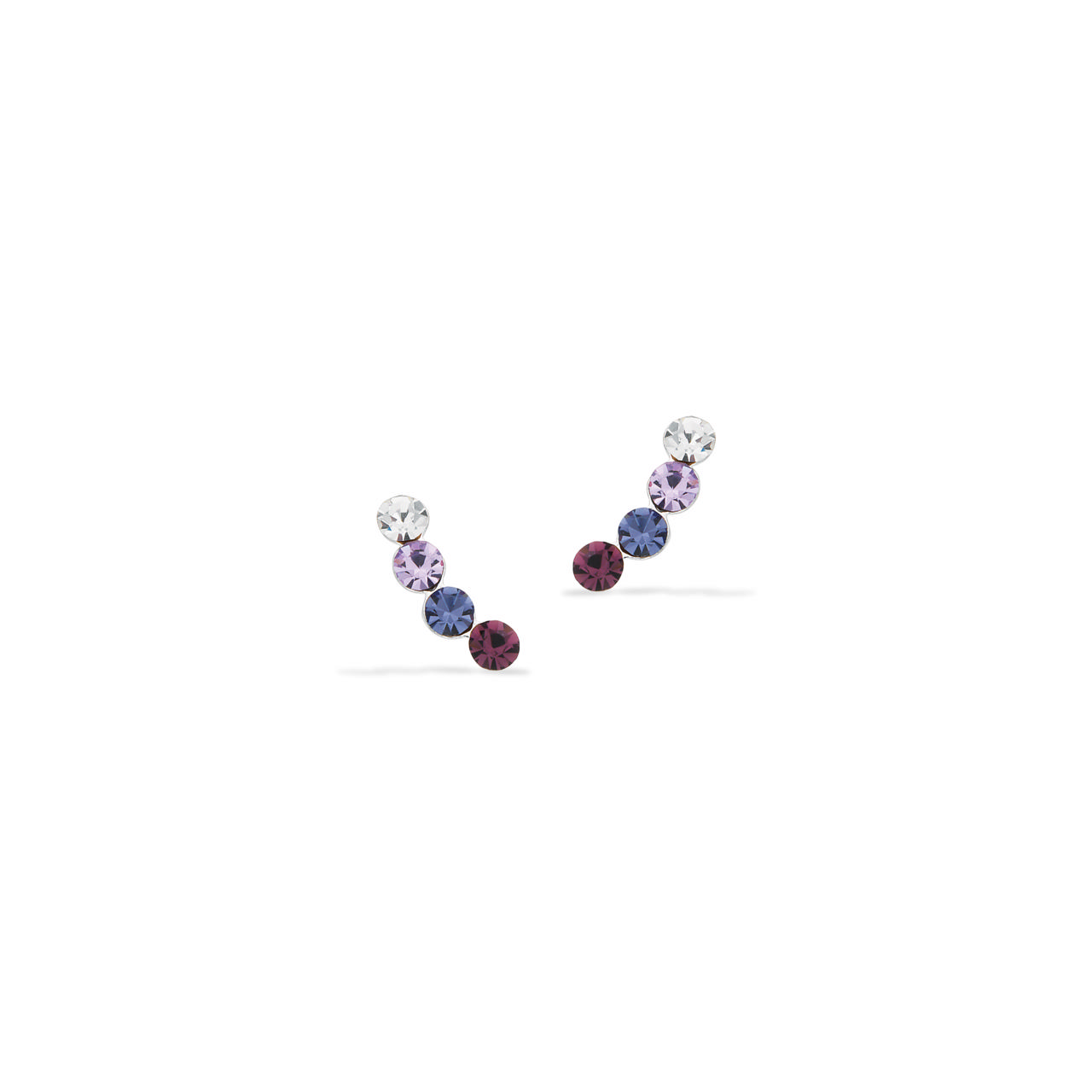 Earsticks mixed purple 925