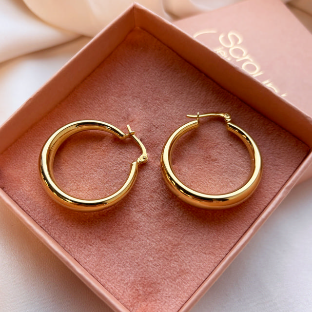 Hoops 925 goldplated