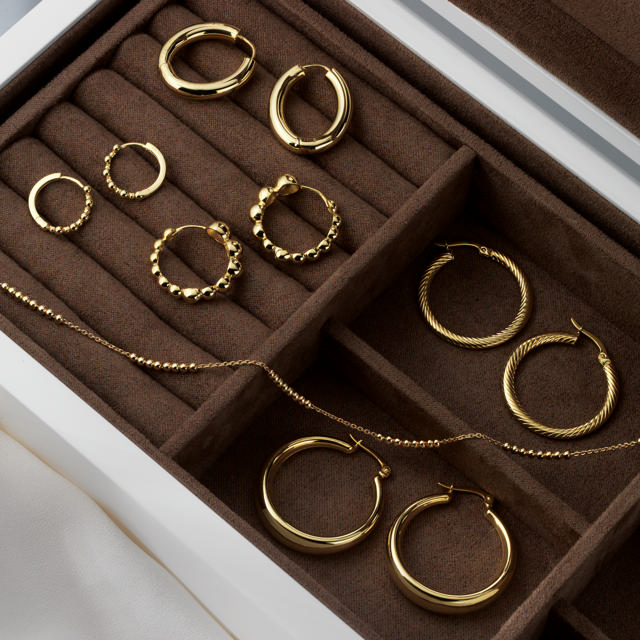 Hoops 925 goldplated