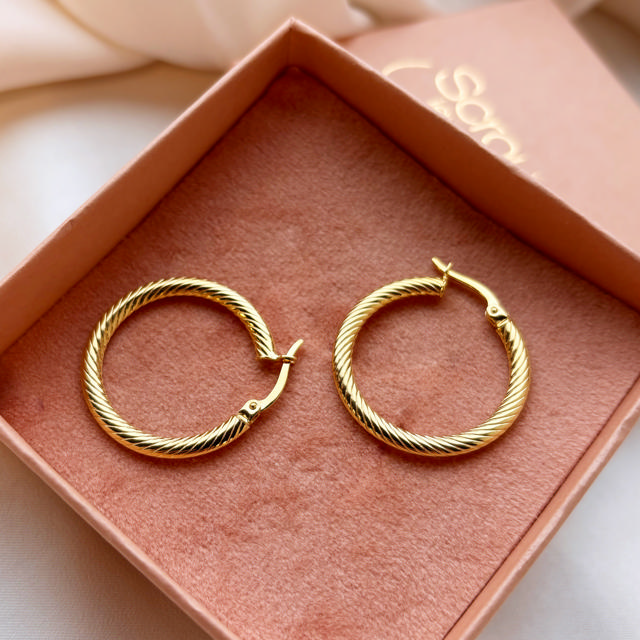 Hoops 925 goldplated