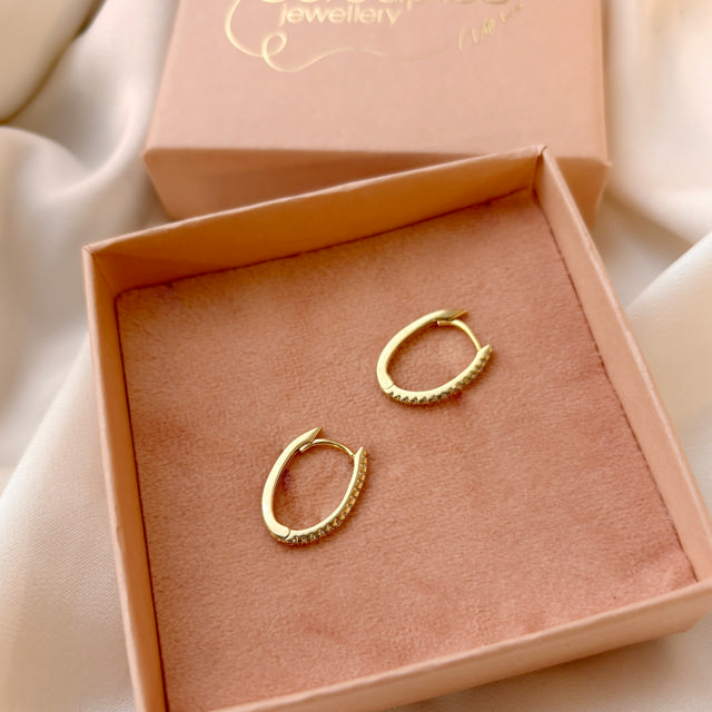 Hoops zir. 925 goldplated