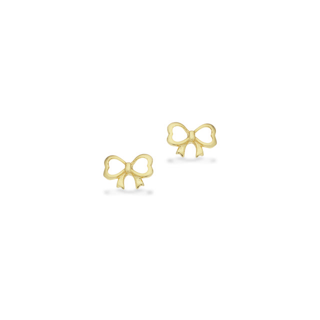 Earsticks bow 925 goldplated