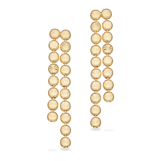 *Øreringe poletter sølv fg.