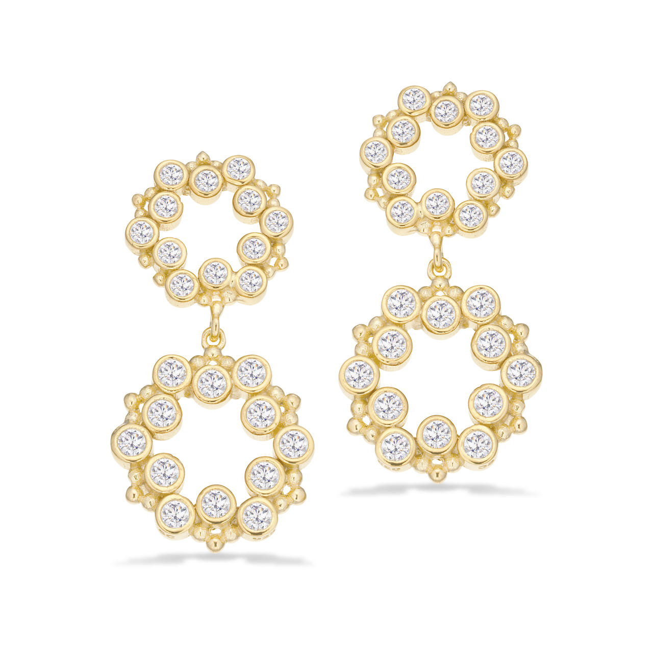 Earhanger zir. 925 goldplated