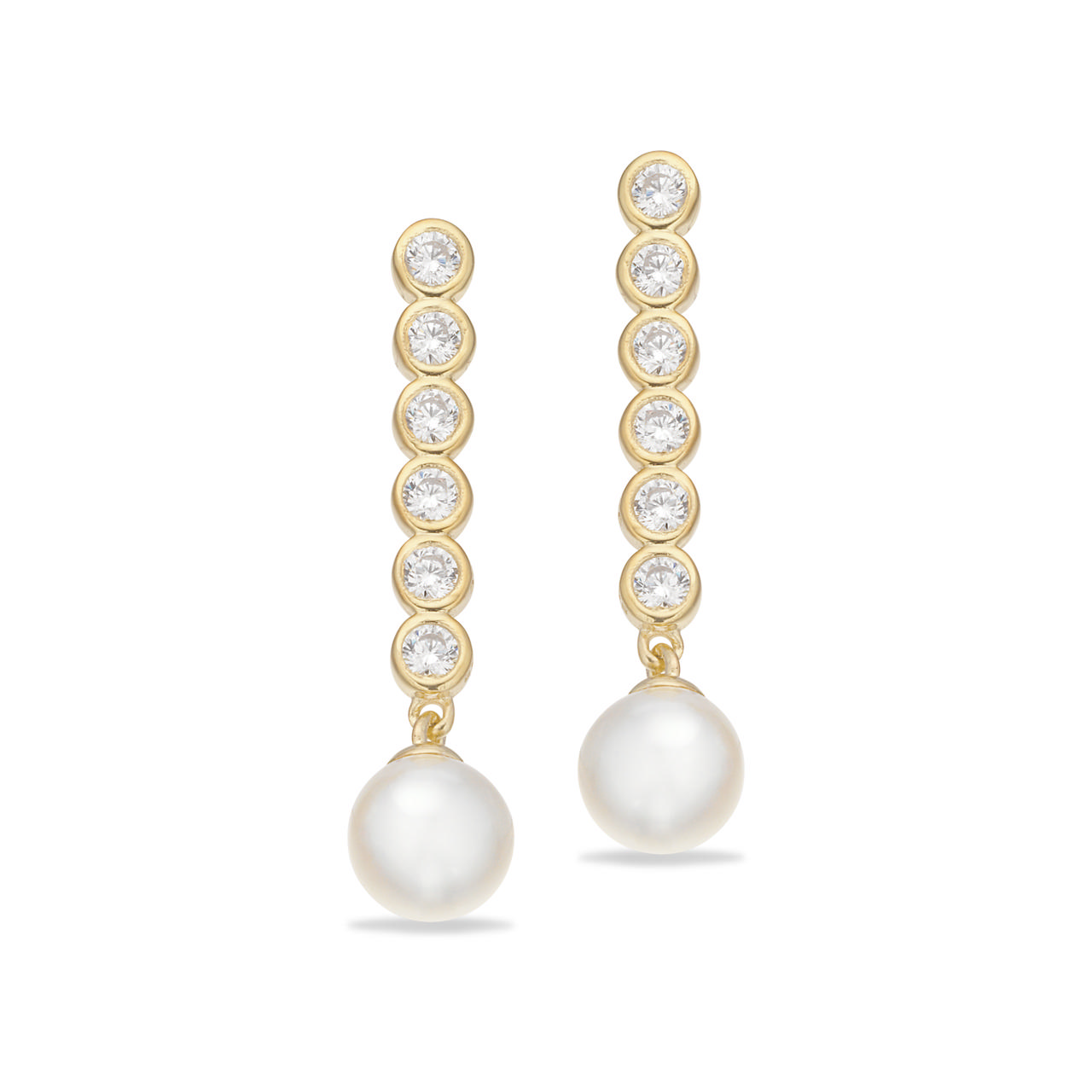 Earhanger fwp./ zir. 925 goldplated