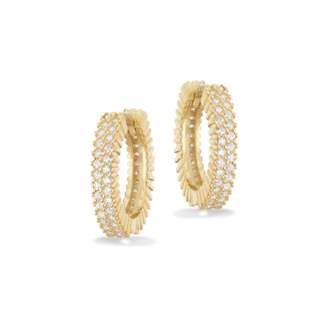 Hoops zir. 925 goldplated