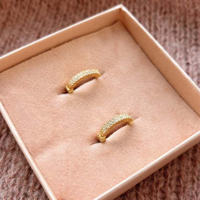 Hoops zir. 925 goldplated