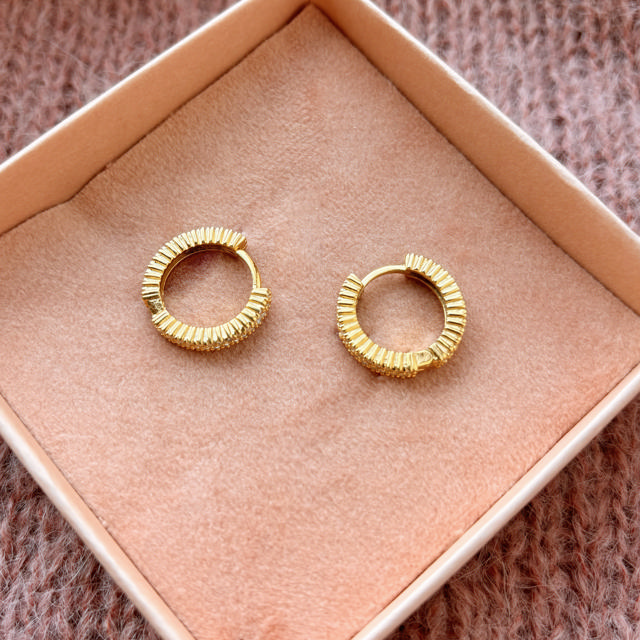 Hoops zir. 925 goldplated