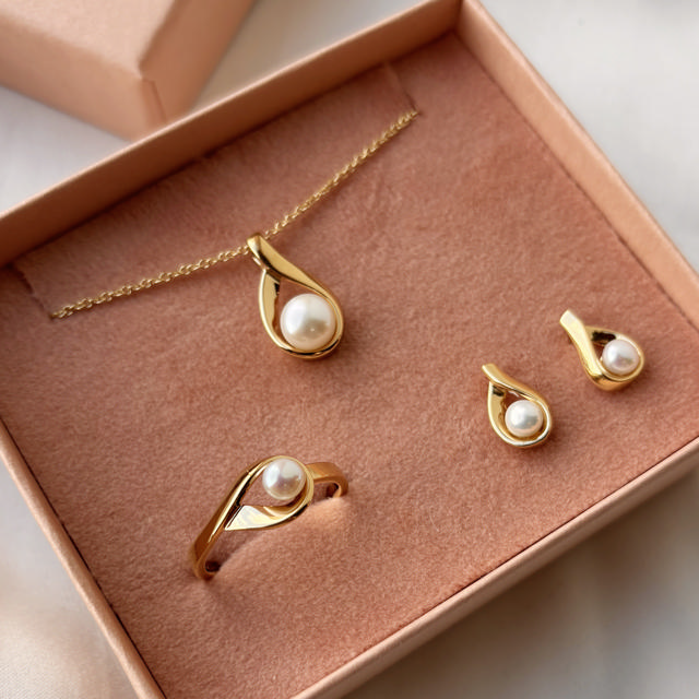 Earsticks fwp. 925 goldplated