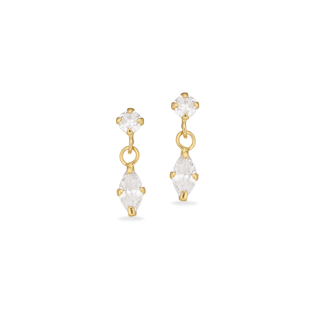 *Ørehængere cubic zir. sølv fg.