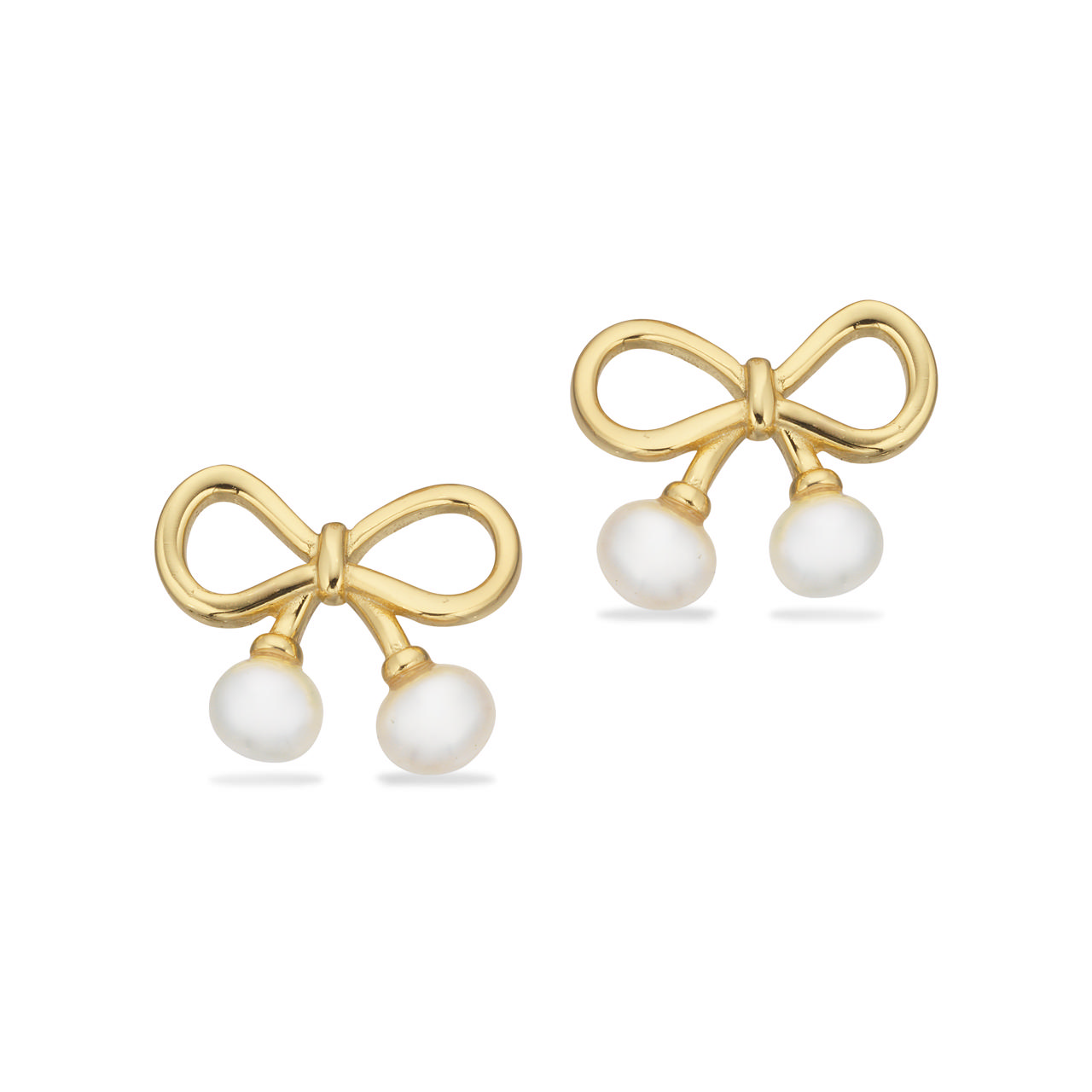 Øreringe sløjfe fkp. sølv fg.