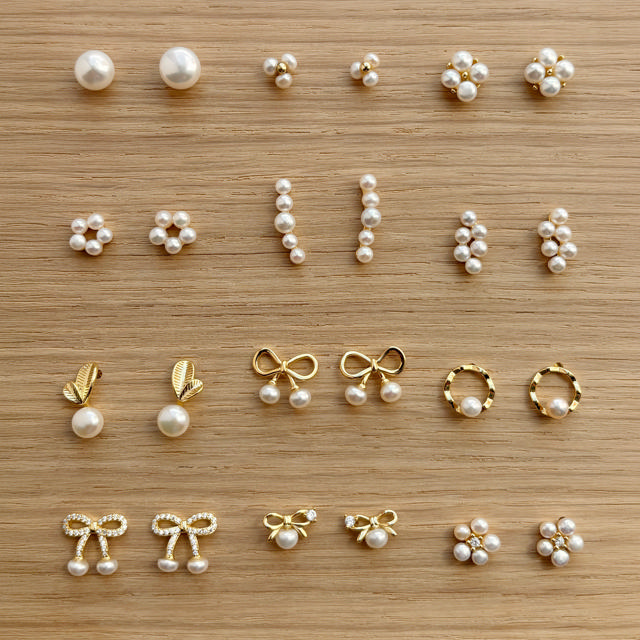 Earsticks fwp. zir. 925 goldplated