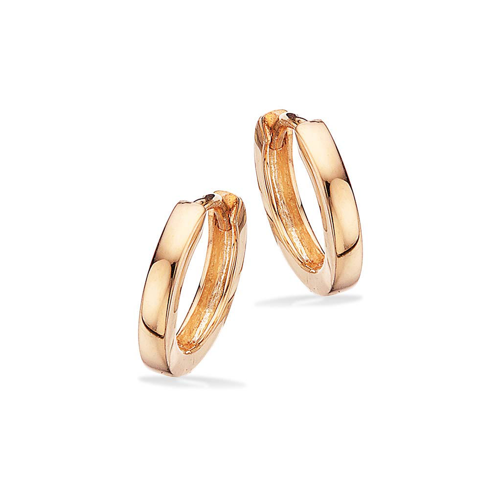 Clip-creoler 2 x 11,5 mm. 8 kt.