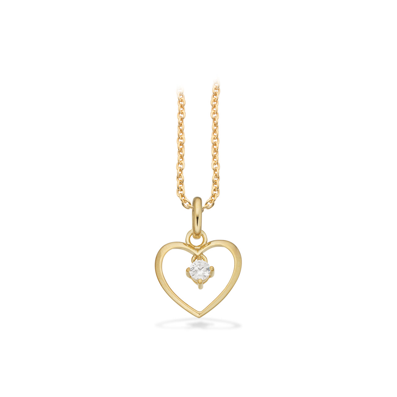 Pendant heart zir. 333 yell.