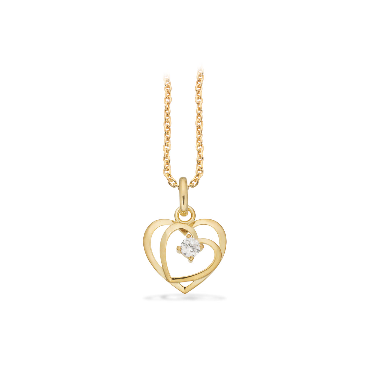 Pendant heart zir. 333 yell.