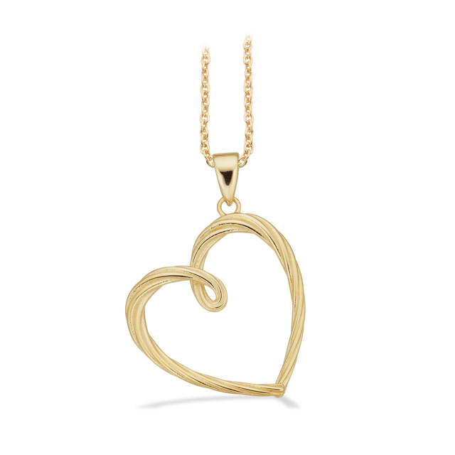 Pendant heart 333 yell.