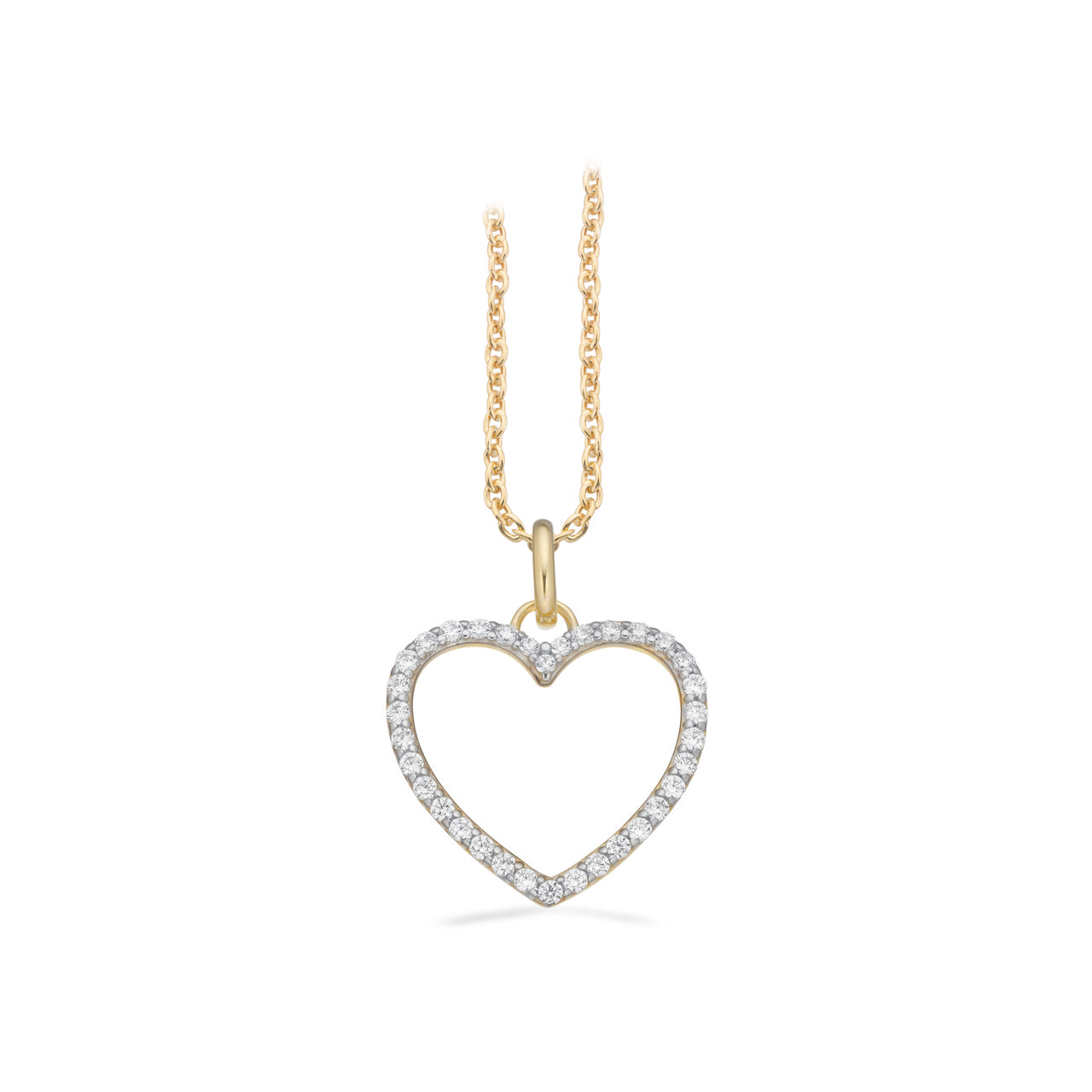Pendant heart zir. 333 yell.