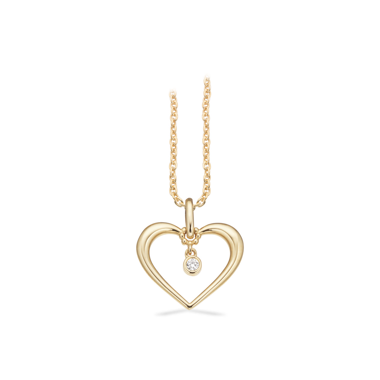 Pendant heart 0,02 333 yell.