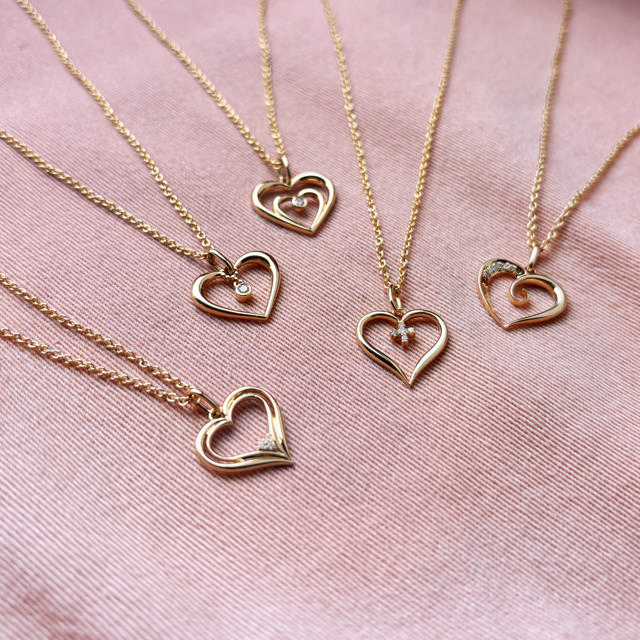 Pendant heart 0,015 333 yell.