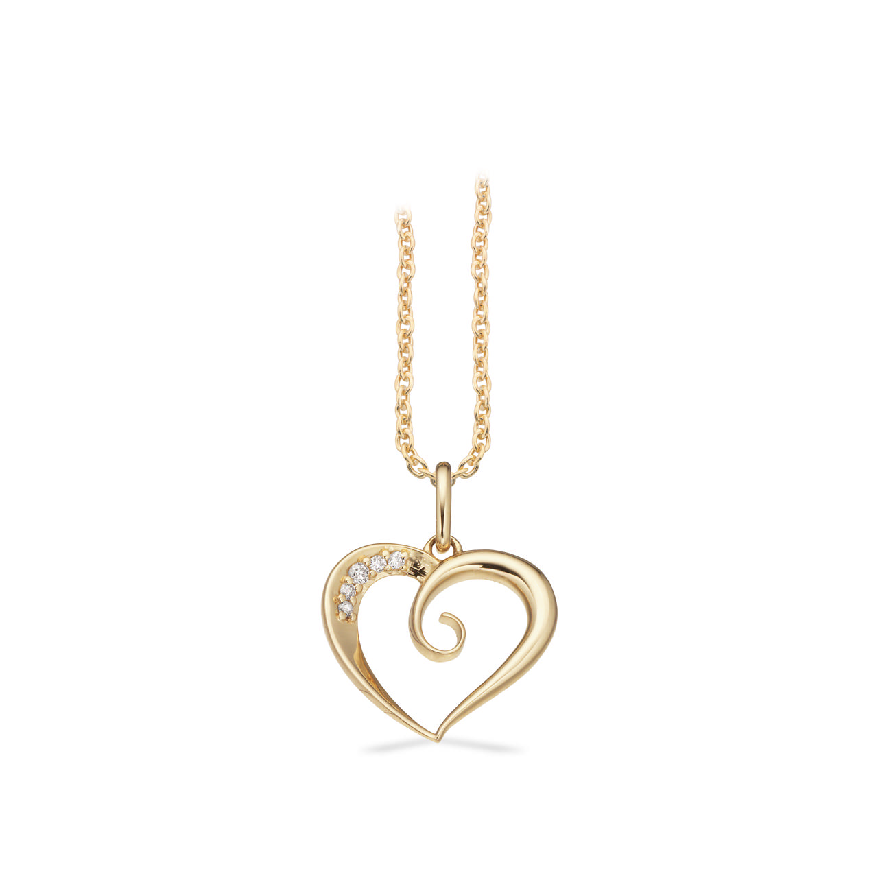 Pendant heart 0,025 333 yell.