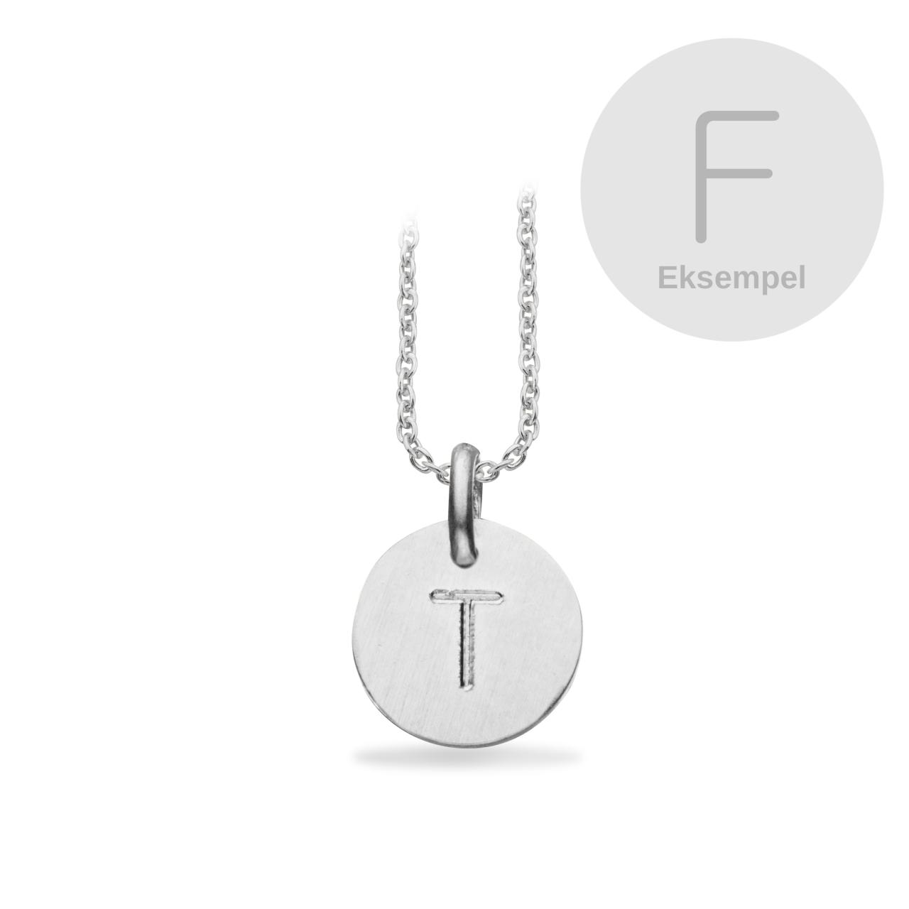 #TagMe 10 mm. rund F sølv m/kæde