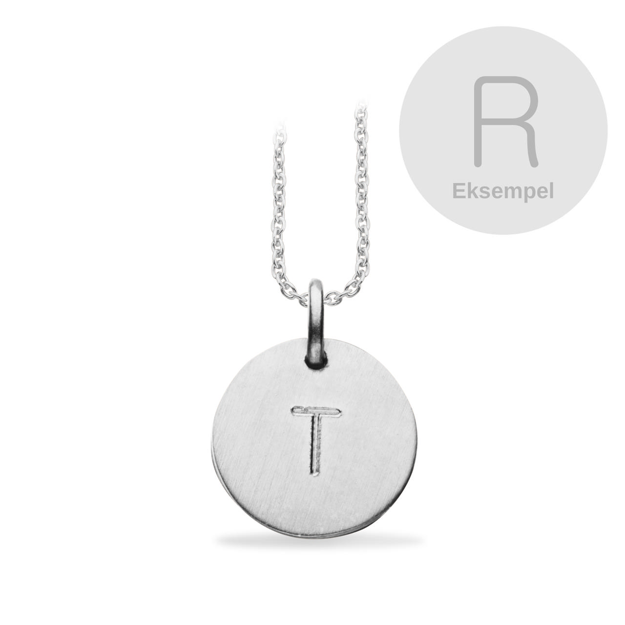 #TagMe rund R 13 mm sølv m/kæde