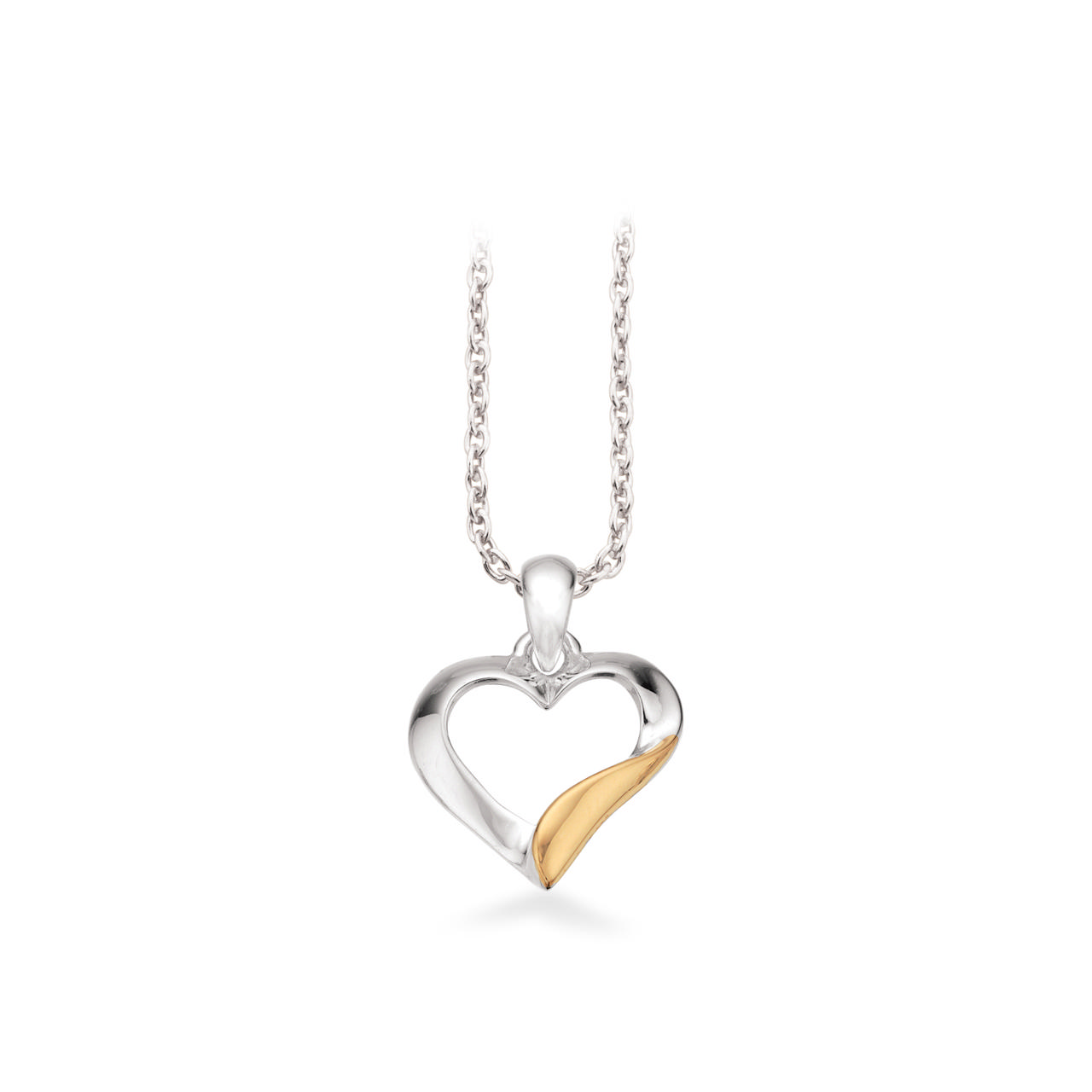 Pendant heart 925/333 yell.