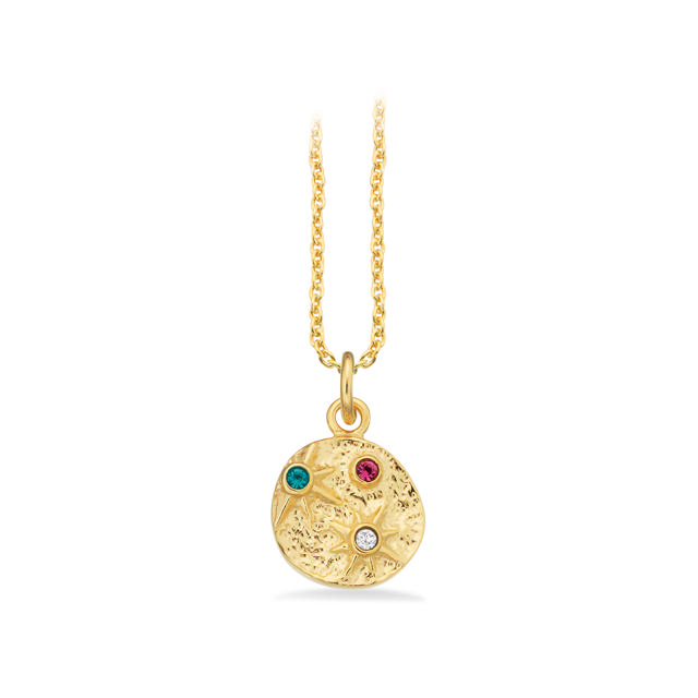 Pendant zir. 925 goldplated