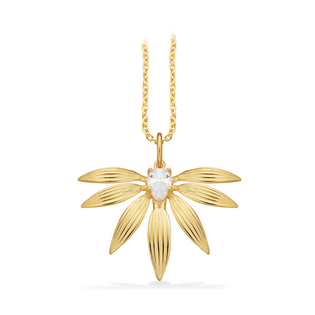 Pendant zir. 925 goldplated