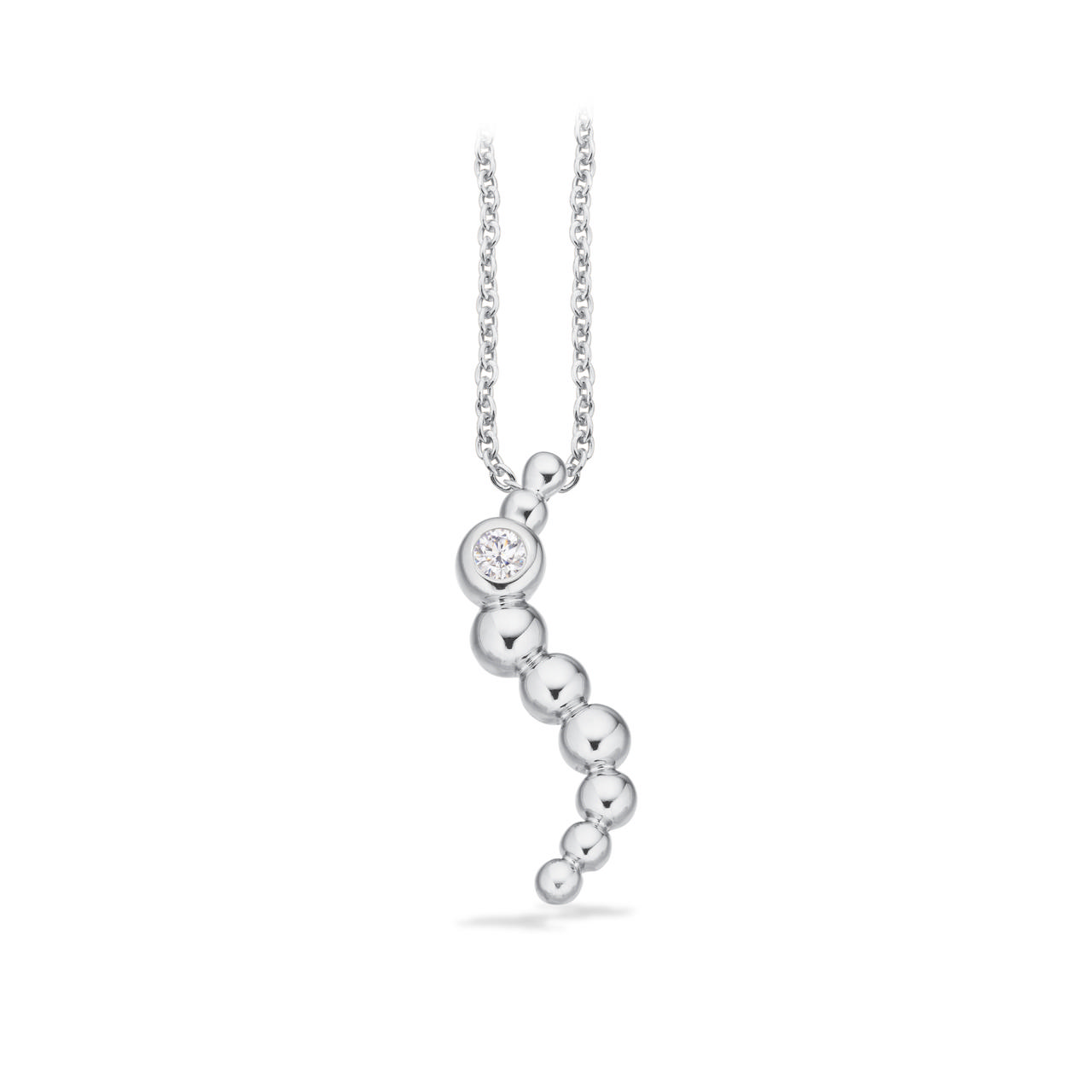 Pendant zir. 925 platinum