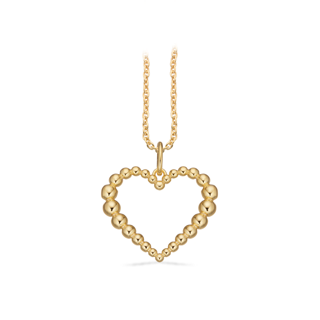 Pendant heart 925 goldplated