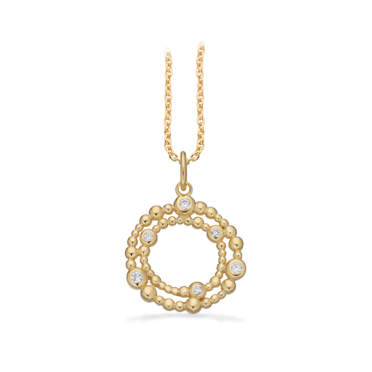 Pendant zir. 925 goldplated