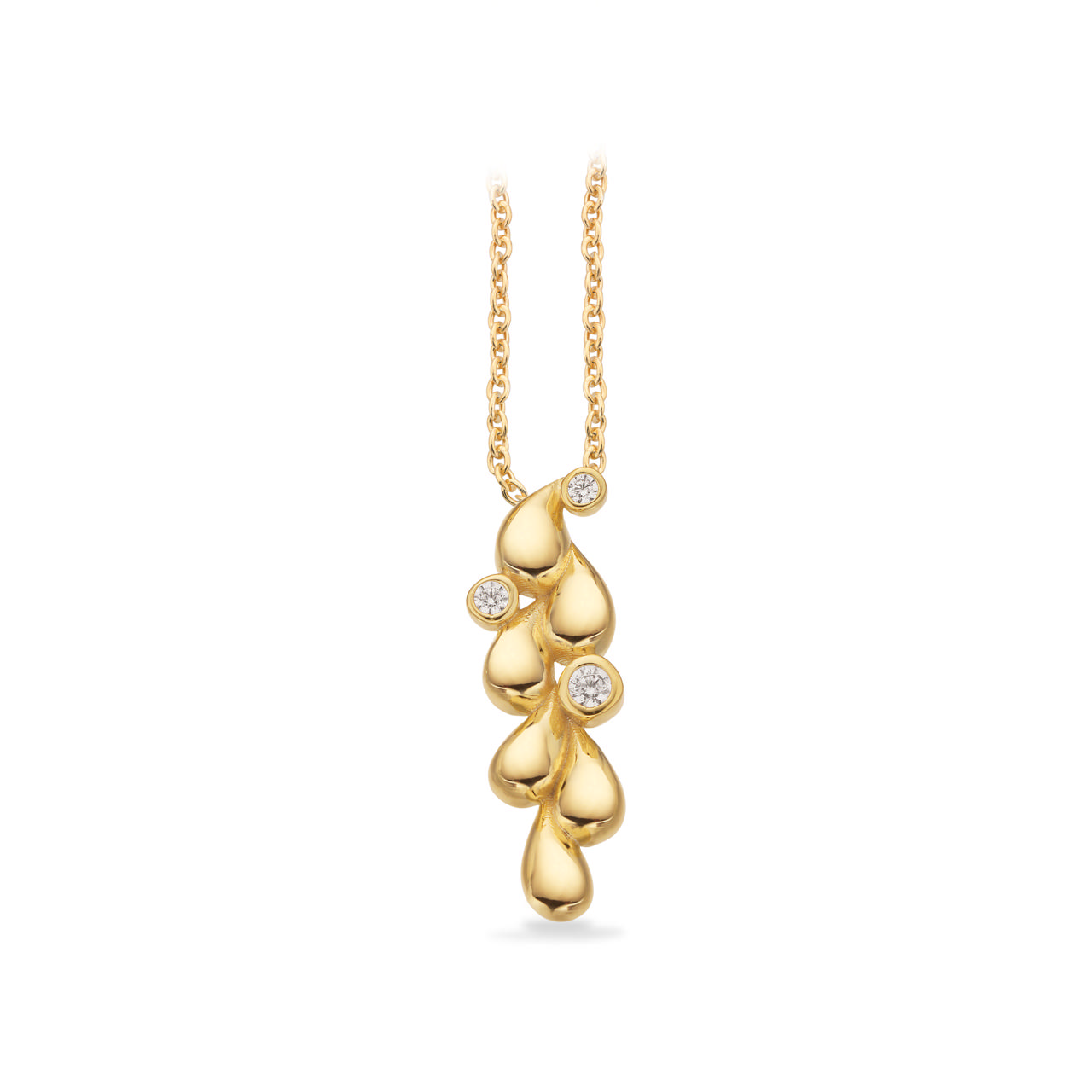 Pendant zir. 925 goldplated