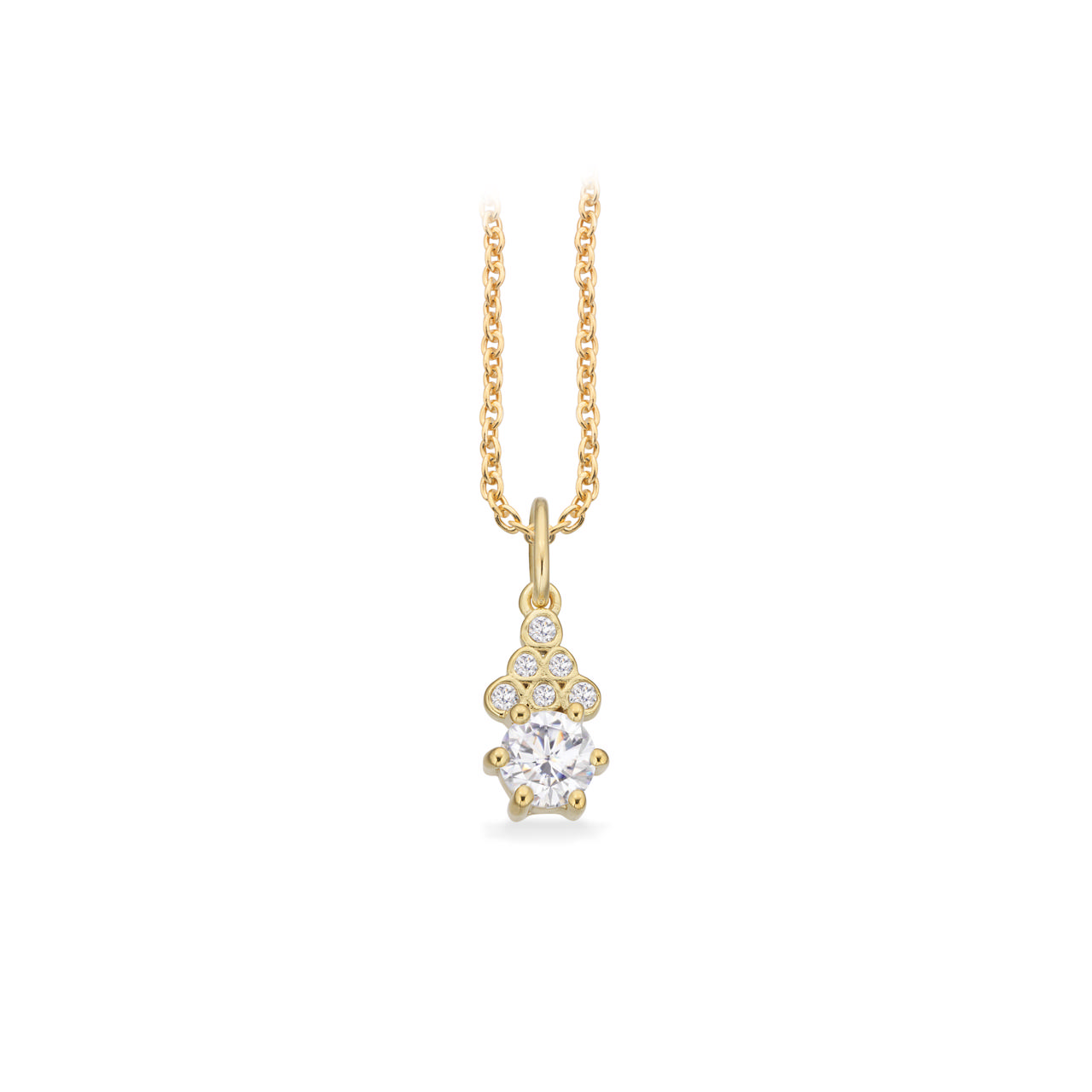 Pendant zir. 925 goldplated