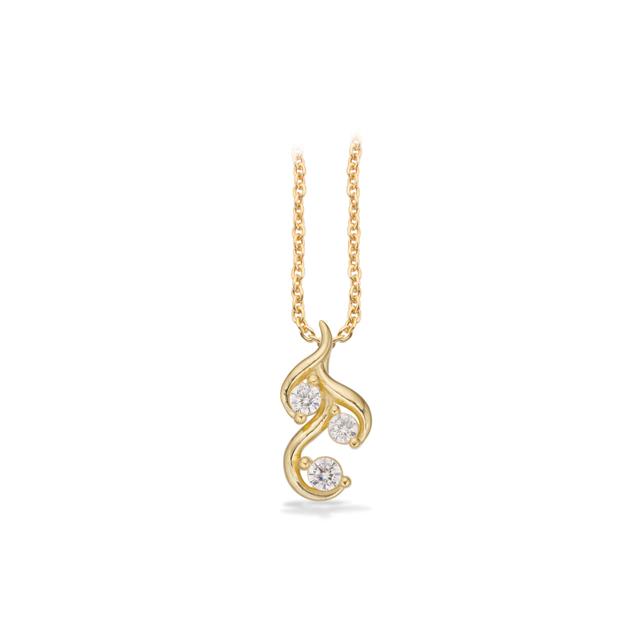 Pendant zir. 925 goldplated