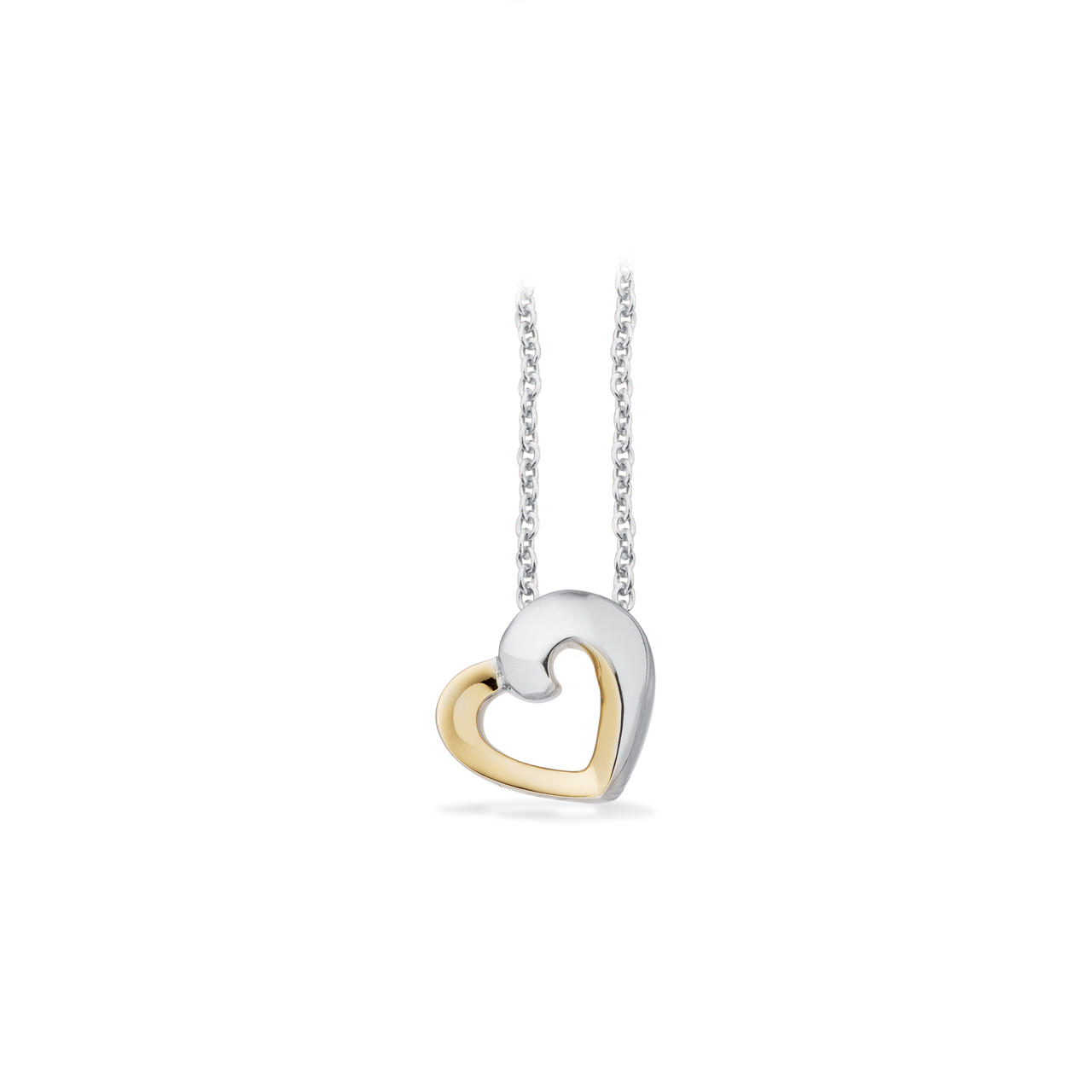 Pendant heart 925/8K