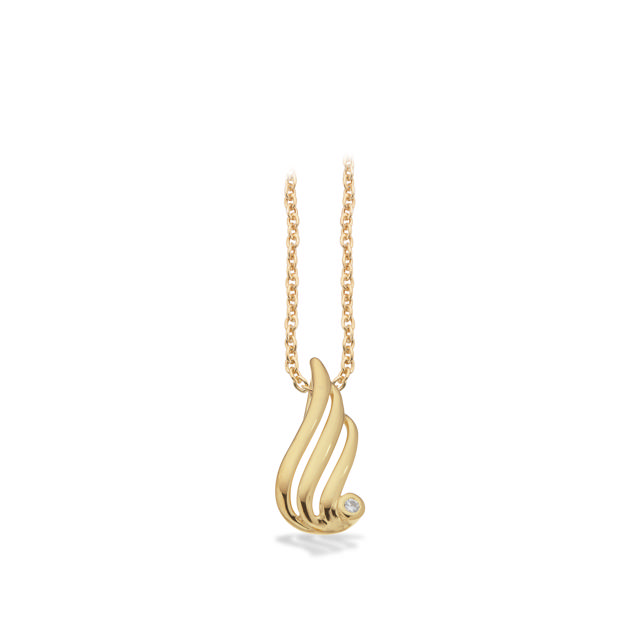 Pendant zir. 925 goldplated