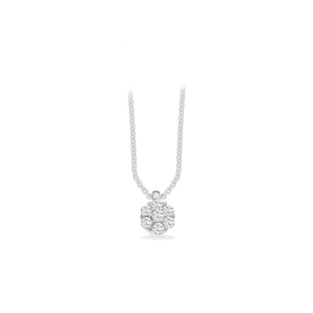 Pendant flower zir. 925