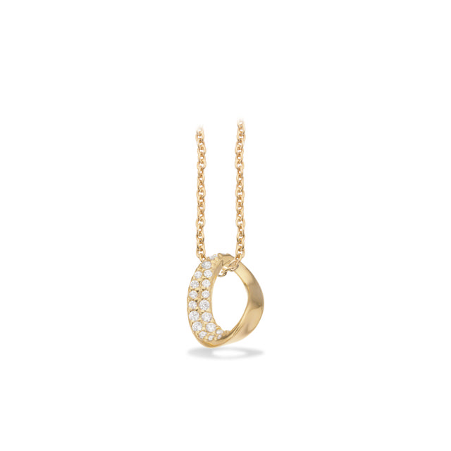 Pendant zir. 925 goldplated